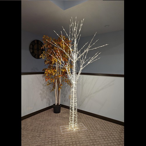 7' Winter Deciduous Tree LED - Artificial Trees & Floor Plants - artificial LED deciduous tree